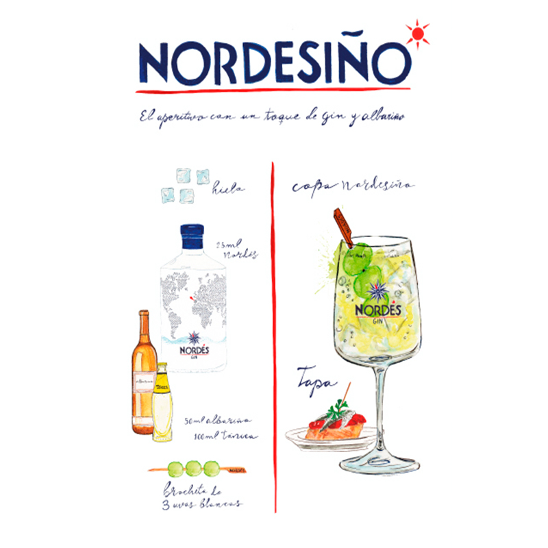 The recipe for Nordesiño by the illustrator Saray Luis Martin